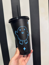 Load image into Gallery viewer, Black Cup with Blue Adipose
