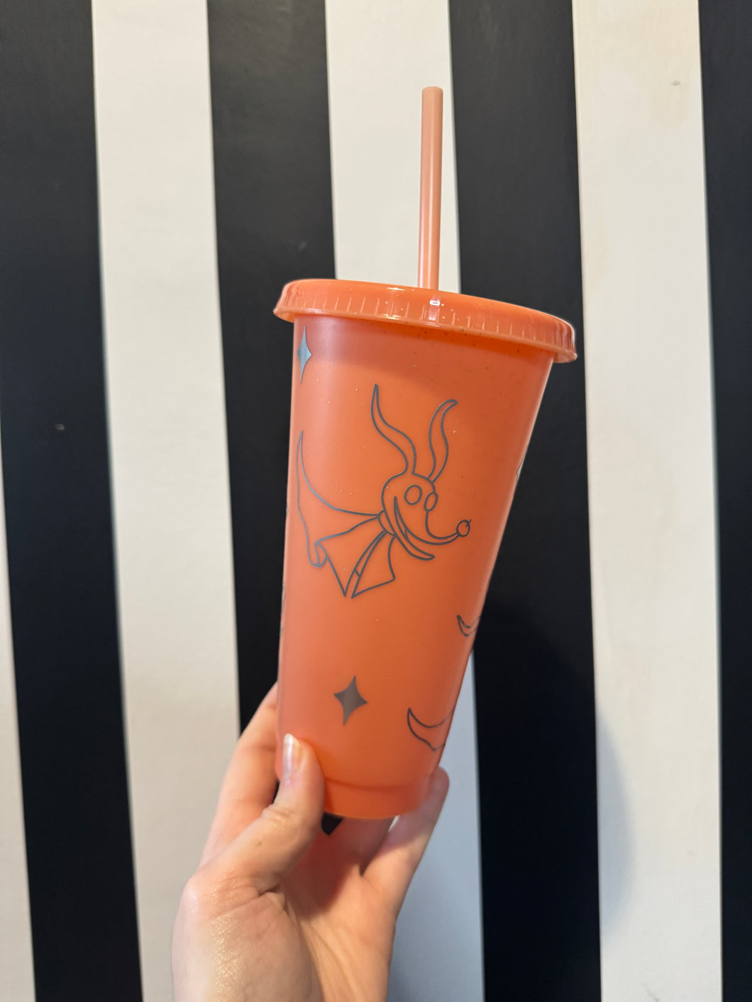 Peach Cup with Silver Zero