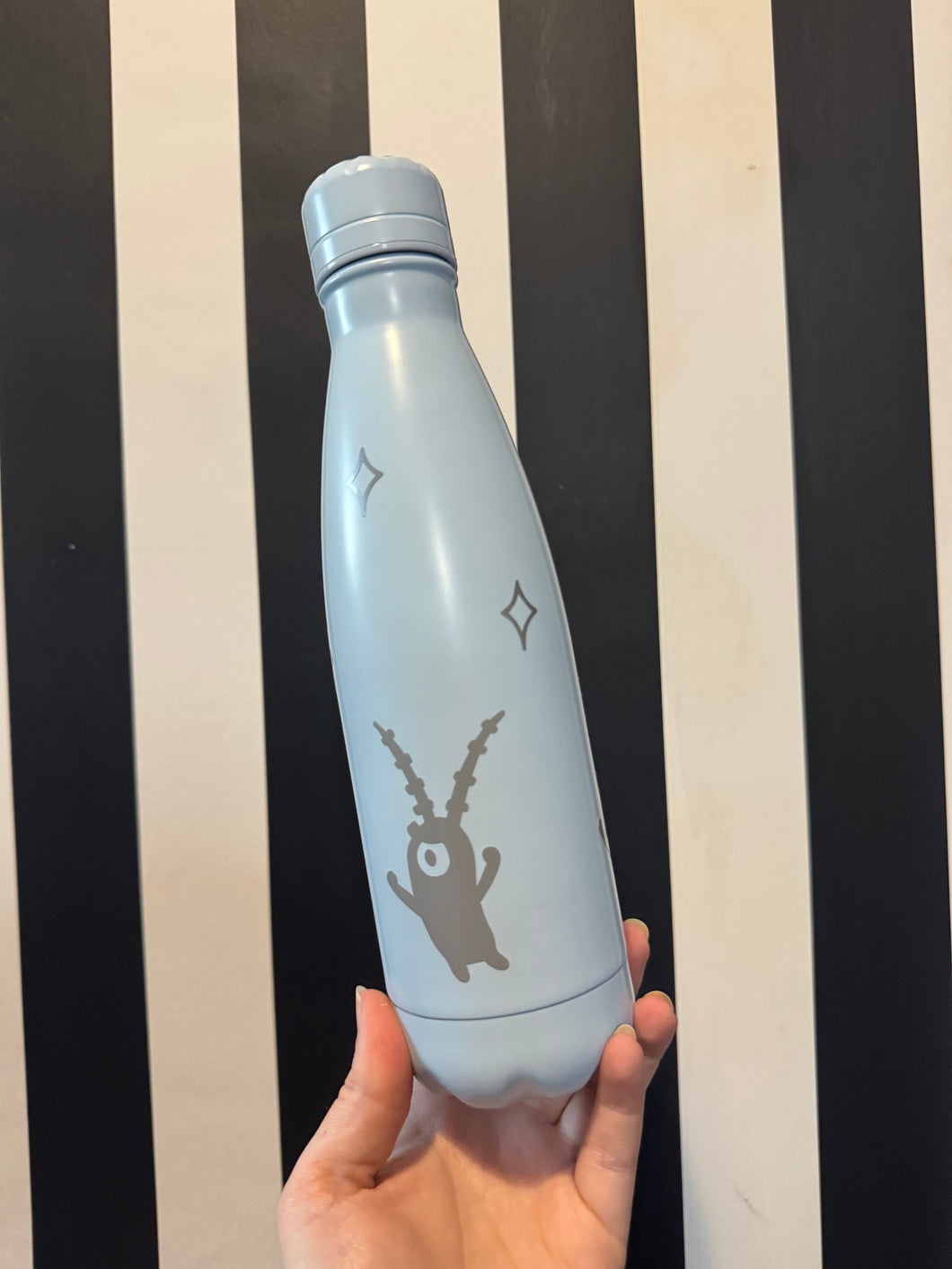 Blue Bottle with Grey Plankton
