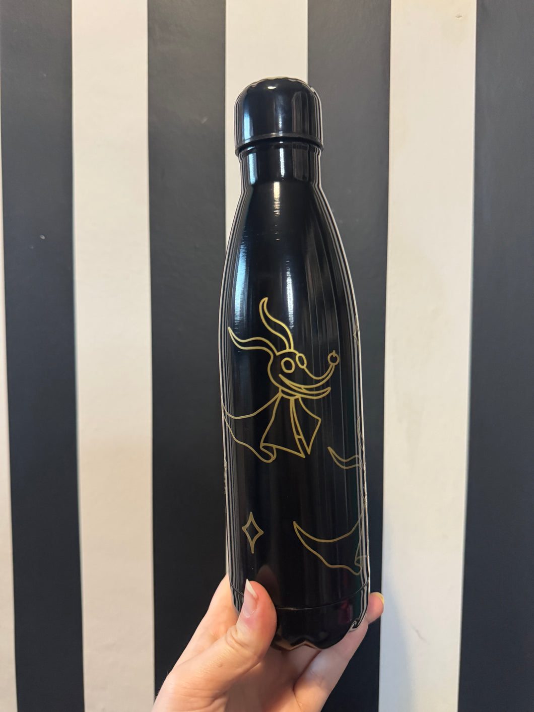 Black Bottle with Gold Zero
