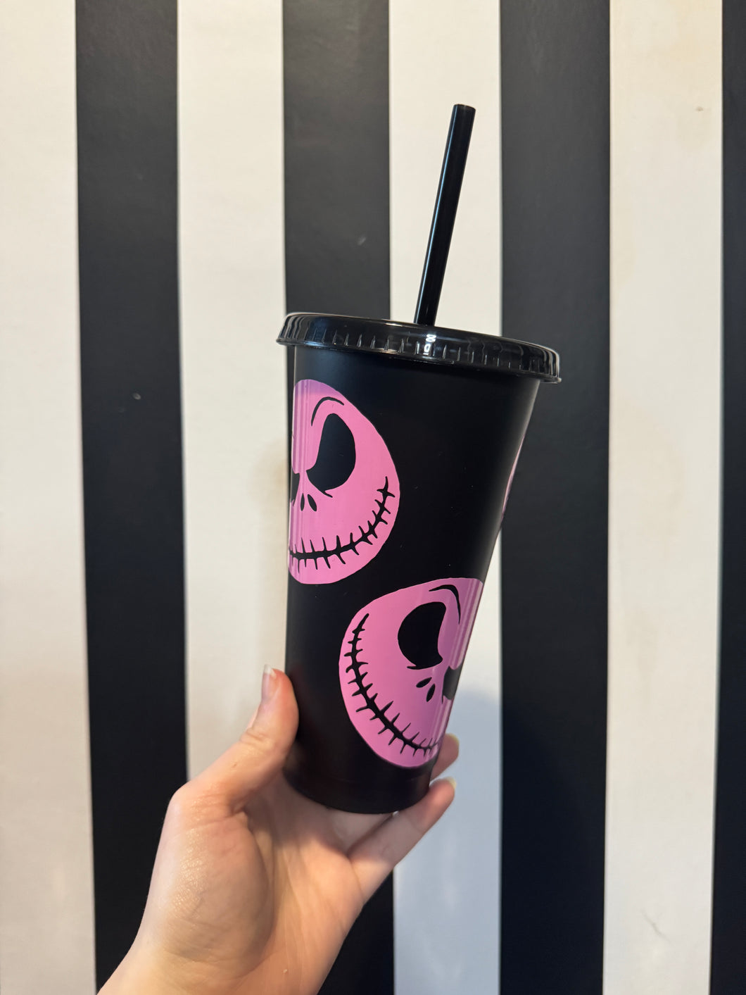 Black Cup with Pink Jack