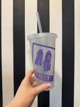 Load image into Gallery viewer, Clear Glitter Cup with Lilac No Feet
