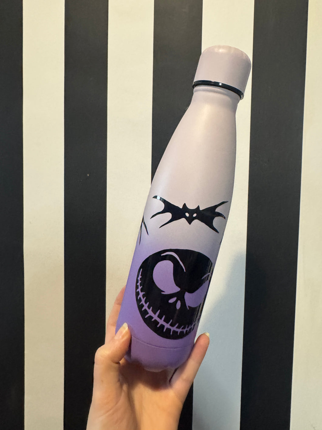 Purple Gradient Bottle with Black Jack