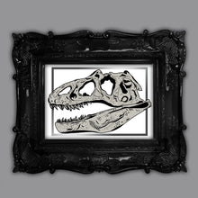 Load image into Gallery viewer, Dinosaur Skull Art Print
