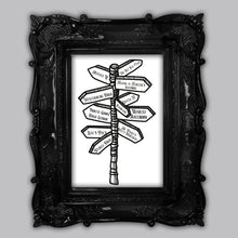 Load image into Gallery viewer, Musicals Signpost Art Print
