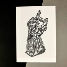 Load image into Gallery viewer, Infinity Glove Dot Work Art Print
