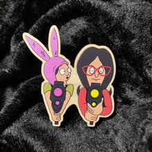 Load image into Gallery viewer, Laser Linda &amp; Louise Wooden Pin
