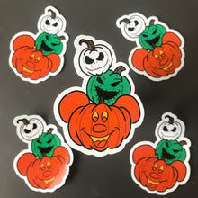 Load image into Gallery viewer, Boogie Bash Pumpkin Stack Glossy Sticker
